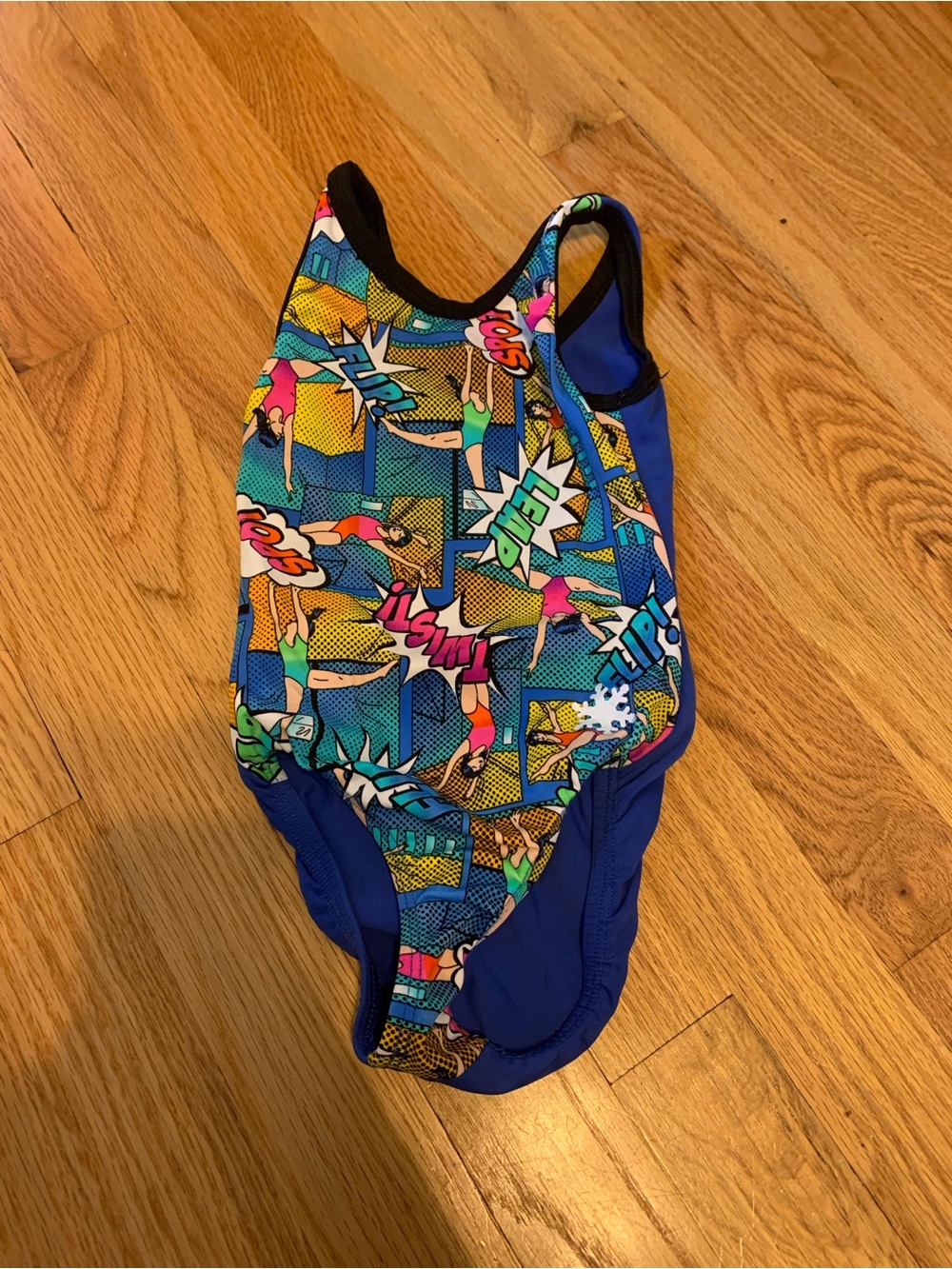 Snowflake CXS superhero gymnastics leotard